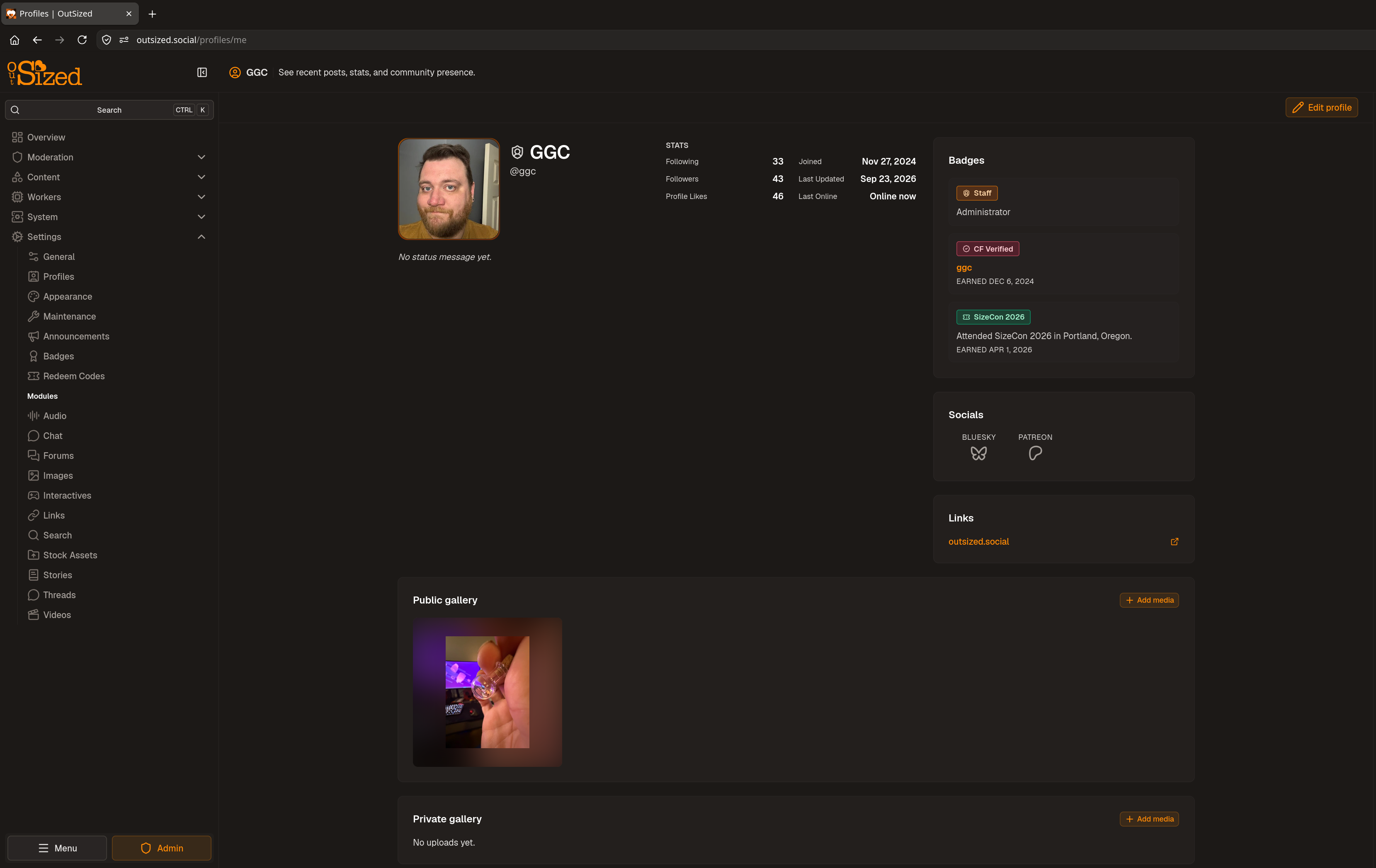 New Feature: Profile Galleries